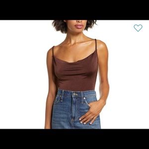 Free people cowlneck bodysuit